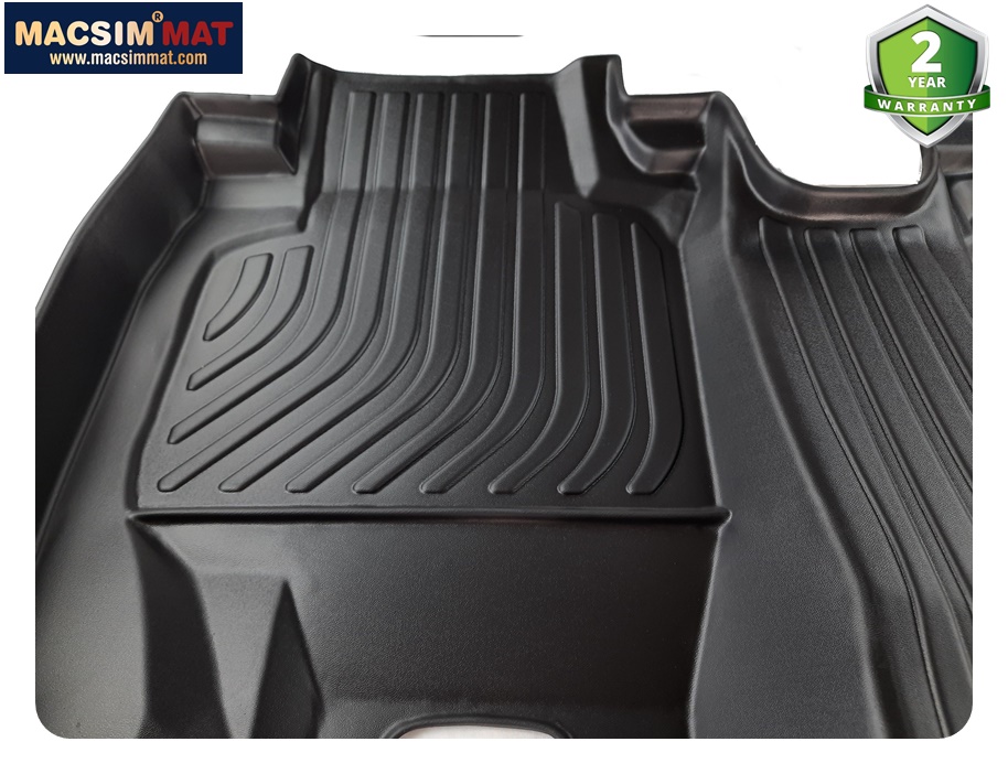 Thảm lót sàn xe ô tô dành cho Honda HRV 2016-2020 Nhãn hiệu Macsim chất liệu nhựa TPV cao cấp màu đen