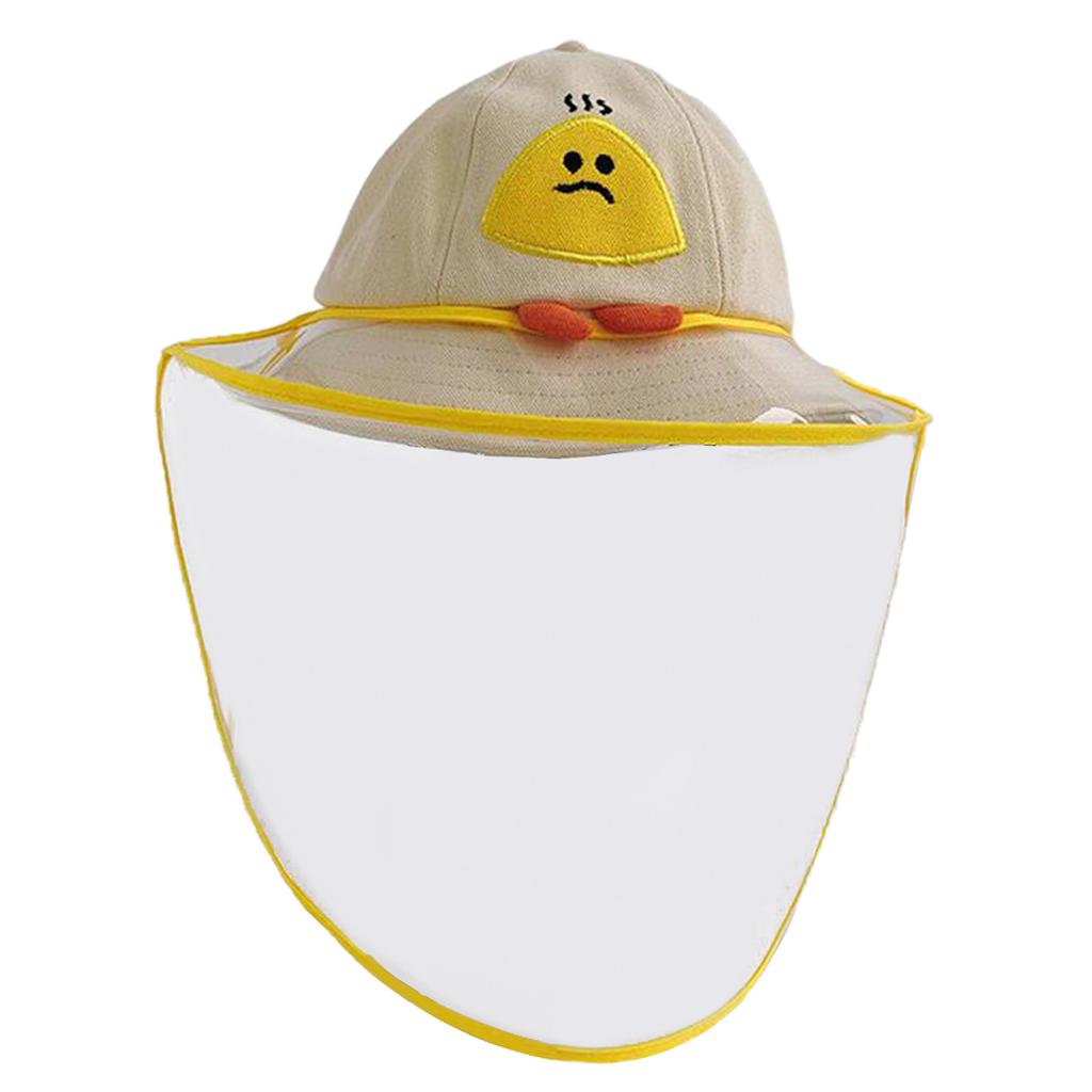 2pcs UV Protection Hat for Kids Beige Orange