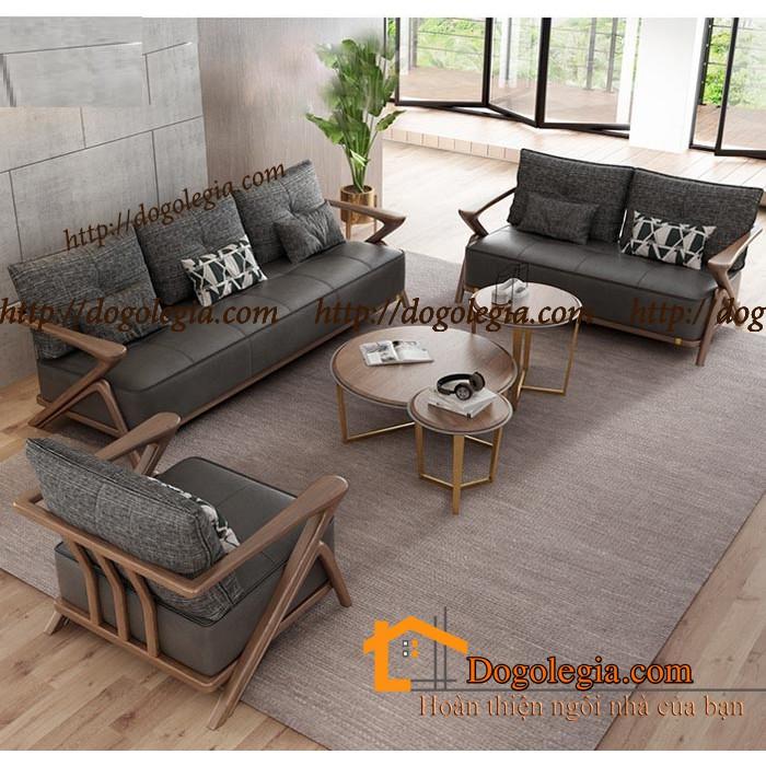 Phòng Khách Thời Thượng Với Sofa Gỗ Lê Gia LG-SG236 Văng