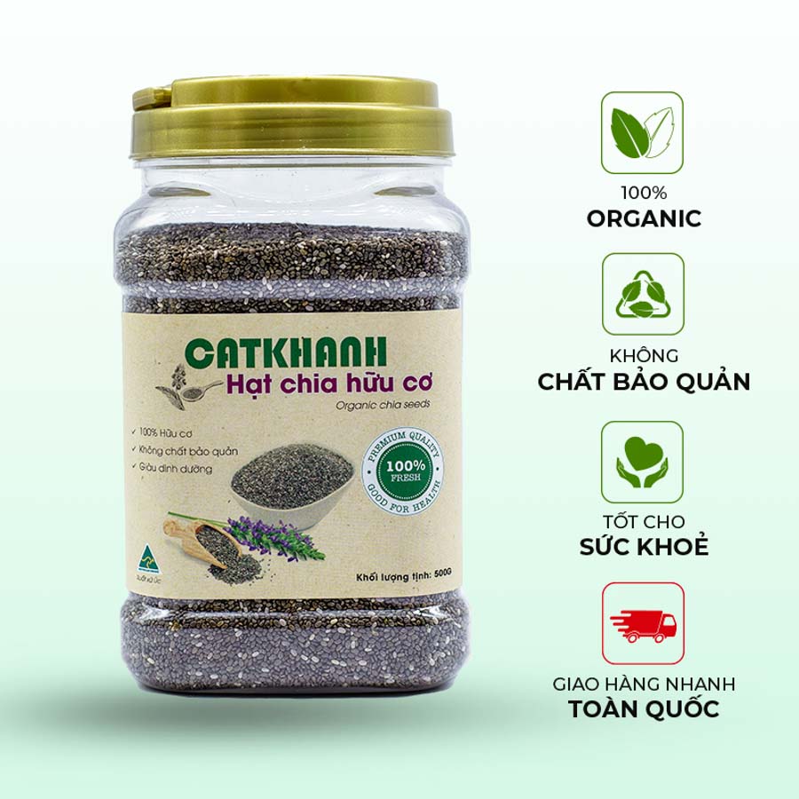 Hạt chia Organic Cát Khánh 500gr - nhập khẩu Úc