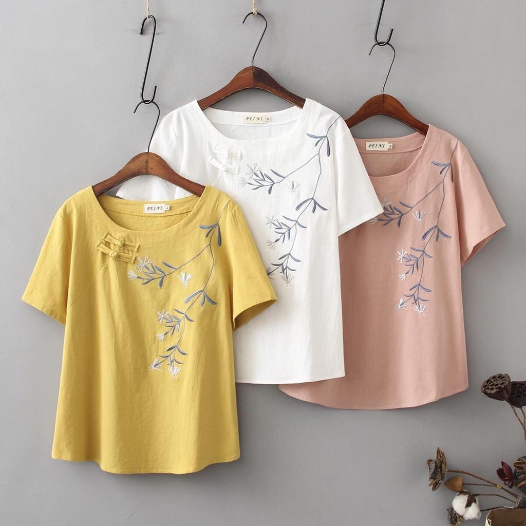 Áo nữ, thêu họa tiết - phong cách Basic