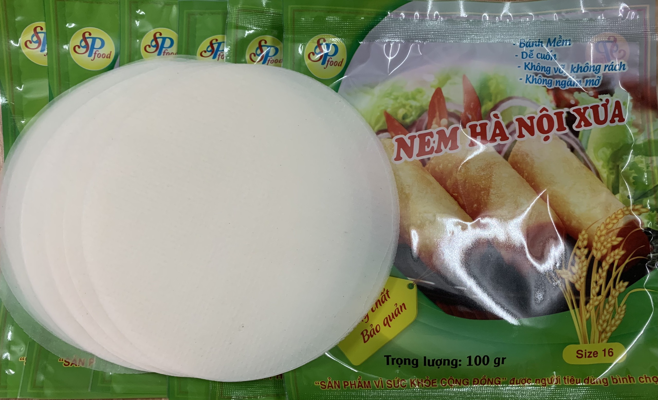 Bánh Đa Nem Đa năng Hà Nội Xưa (ăn sống/cuộn nem) - Hàng xuất khẩu Nhật-100g