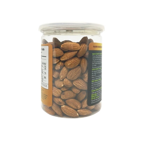 Hạt Hạnh Nhân Rang Sấy Nguyên Vị Fami Nuts Hũ Nắp Nhôm 300g - Hạt Nhập Khẩu