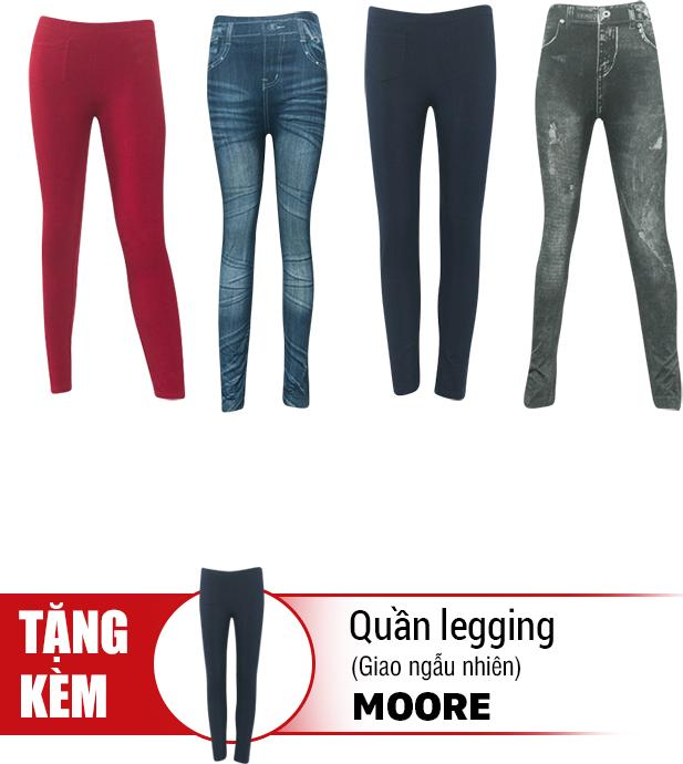 Bộ 4 Quần Legging MOORE (Tặng 1 Quần Legging)