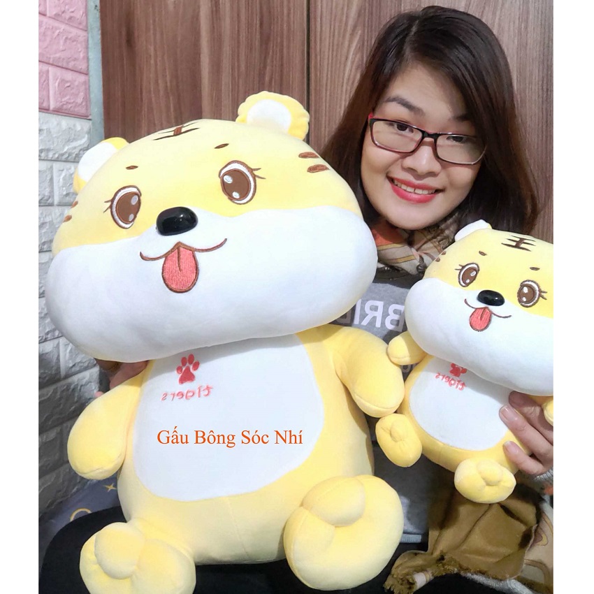 Gấu bông thú nhồi bông con hổ may mắn
