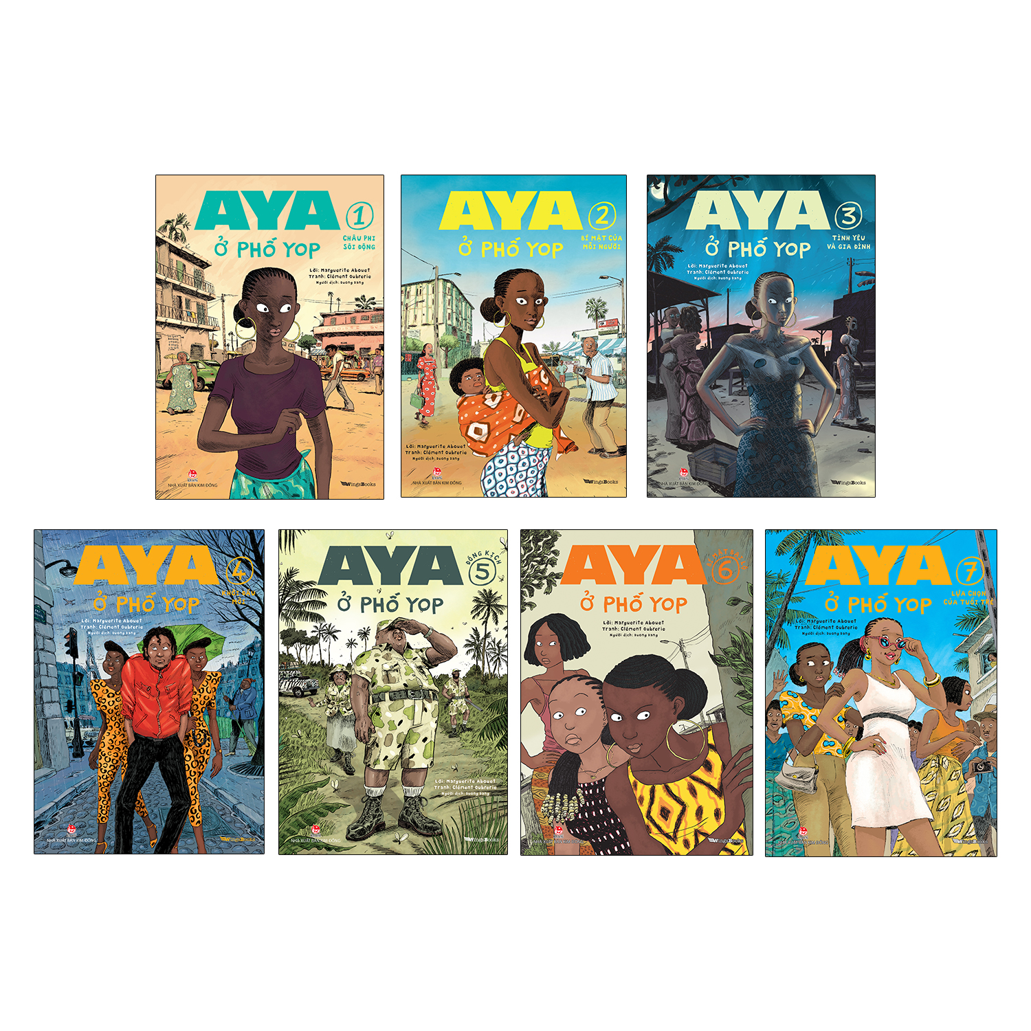 Combo Sách Aya Ở Phố Yop (7 Cuốn)