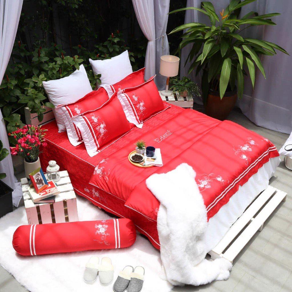 Bộ Ga Chần Gòn Tencel Edena 748 Gồm 5 Món