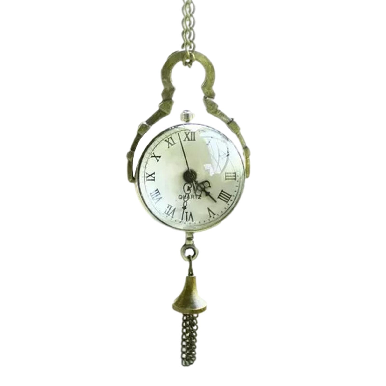 Pocket Watch Roman Characte Retro Gift Pendant Sweater Chain for Graduation