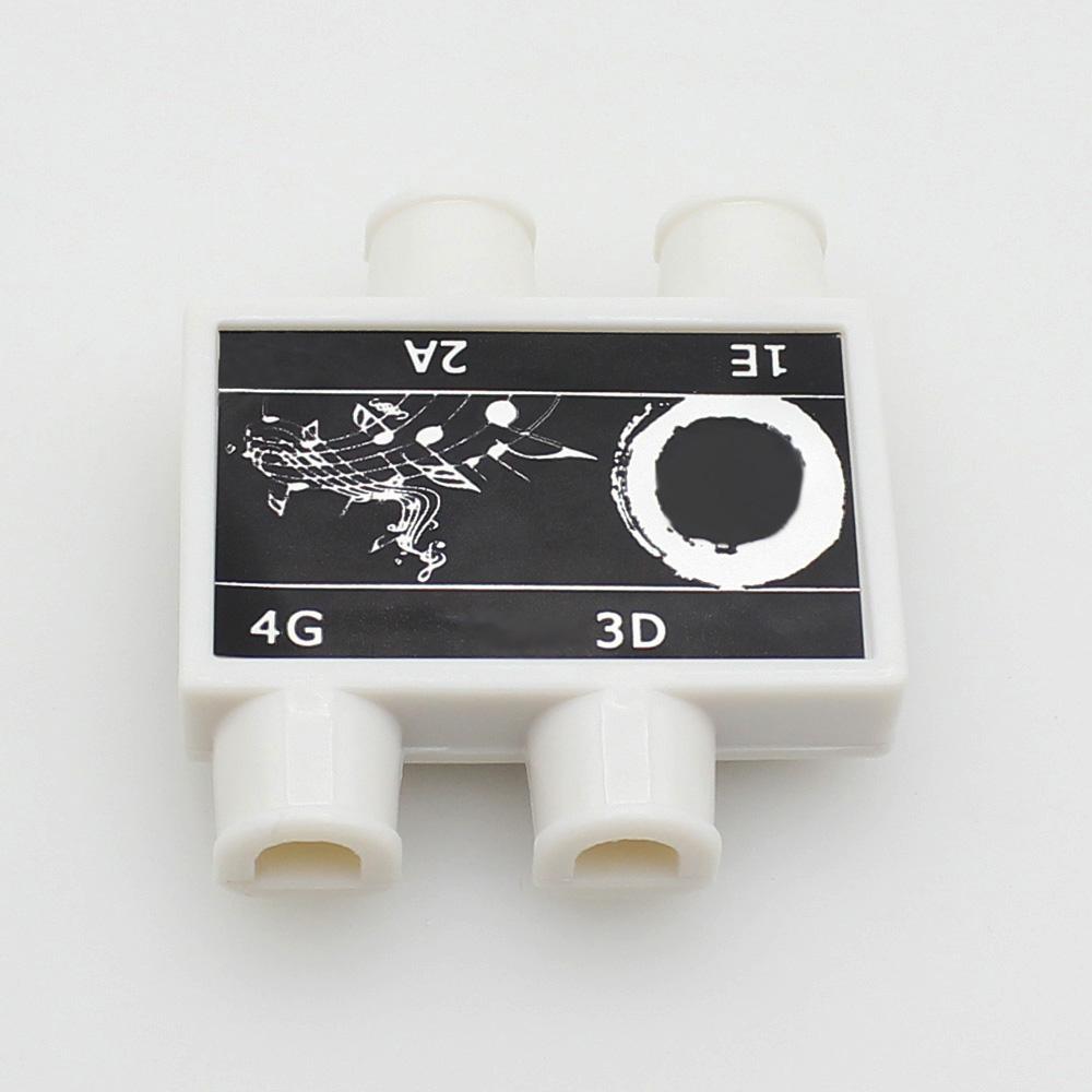 Portable 4 Notes Diatonic Pitch Pipe Box Tuner for Violin Practicing White
