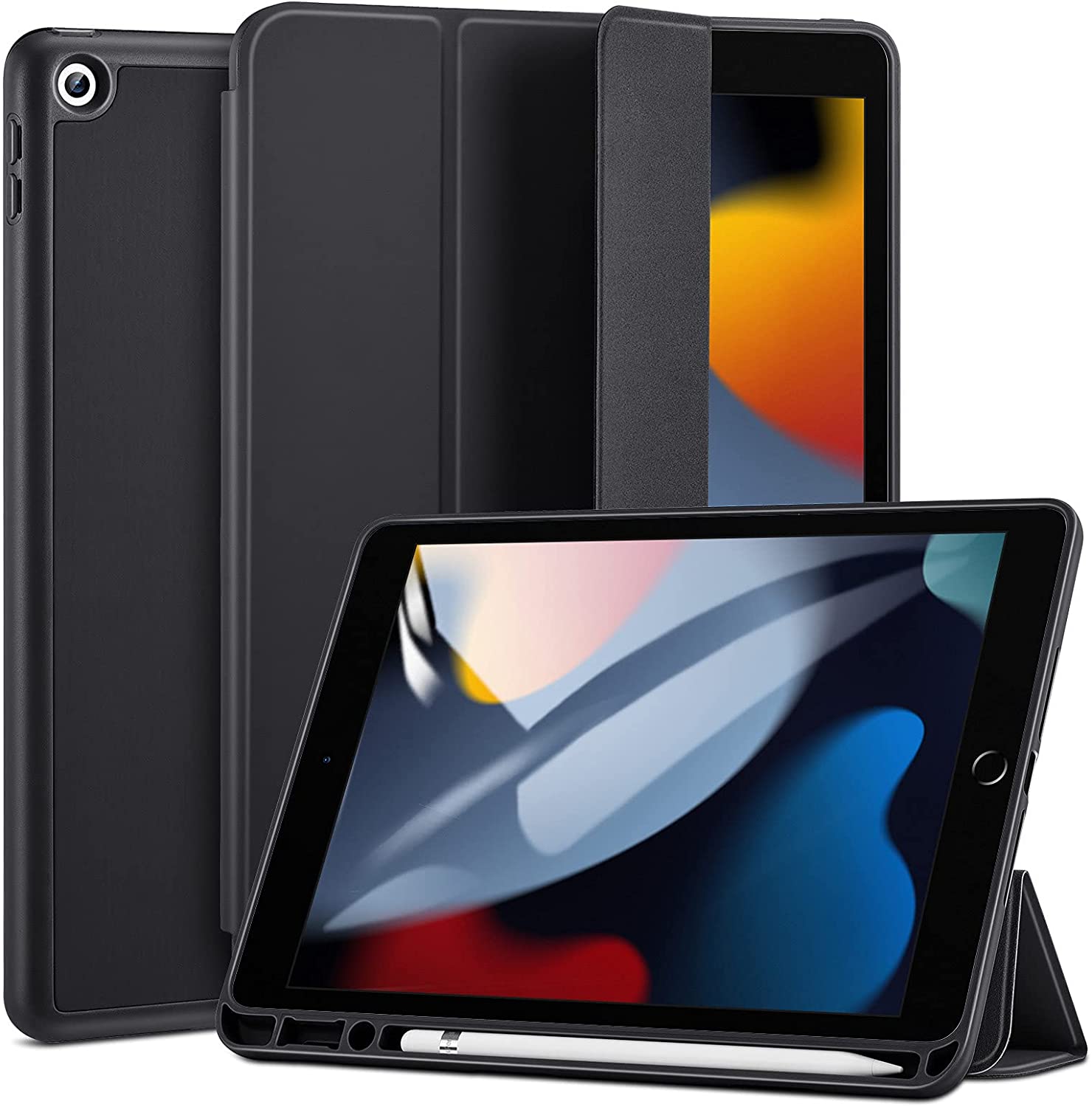 Bao da dành cho iPad Gen 9 10.2 inch 2021 ESR Rebound Pencil Slim Smart Case - Hàng Nhập Khẩu