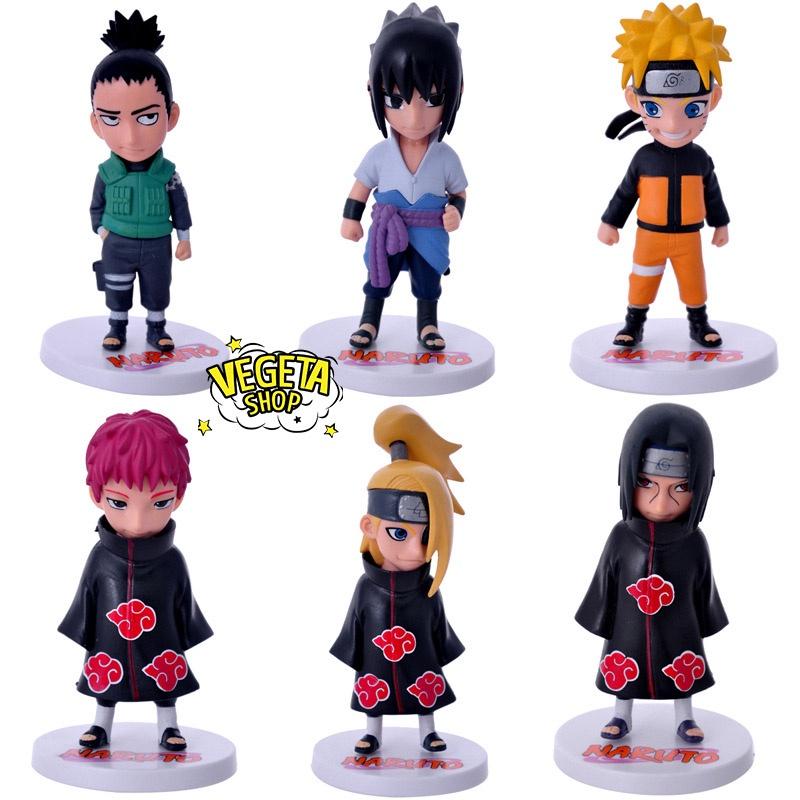 Mô hình Naruto - 12 mẫu tùy chọn: Kakashi Minato Gaara Rock Lee Neji Sasuke Shikamaru Itachi Deidara Sasori - Cao 12cm