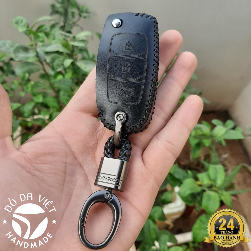Bao da chìa khóa chìa độ Toyota, chìa như hình da thật bảo hành 2 năm
