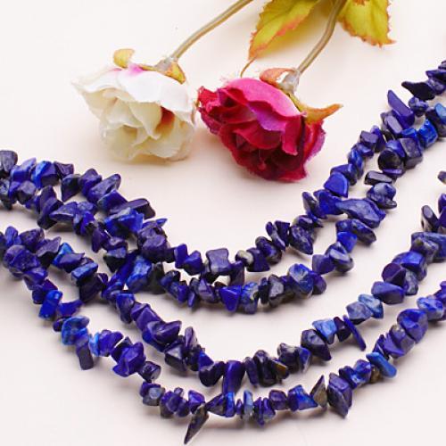 4-9mm Exquisite Lapis Lazuli Chip Gemstone loose Beads Strand 35 Inch