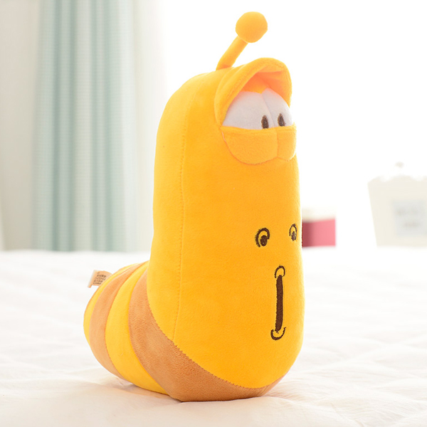 Gấu Bông Sâu Larva Tinh Nghịch Size 50Cm Đến 60Cm (Tặng 1 Móc Khóa Dây Da Pu Đính Đá Lấp Lánh)