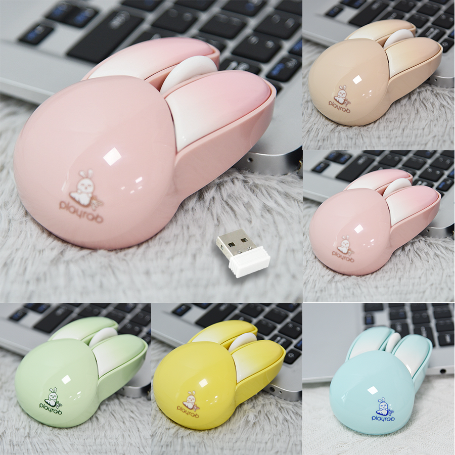 Chuột máy tính không dây Pippi Rabbit MOFII M6 Wireless 2.4Ghz hình tai thỏ dễ thương-HT