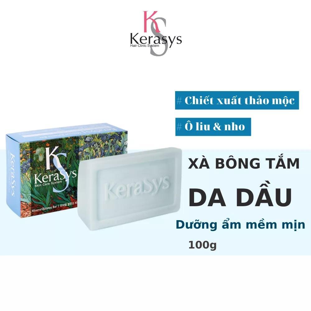 Xà bông dưỡng da cao cấp Hàn Quốc Kerasys Mineral Balance- Xanh (Dành cho da dầu) 100gr