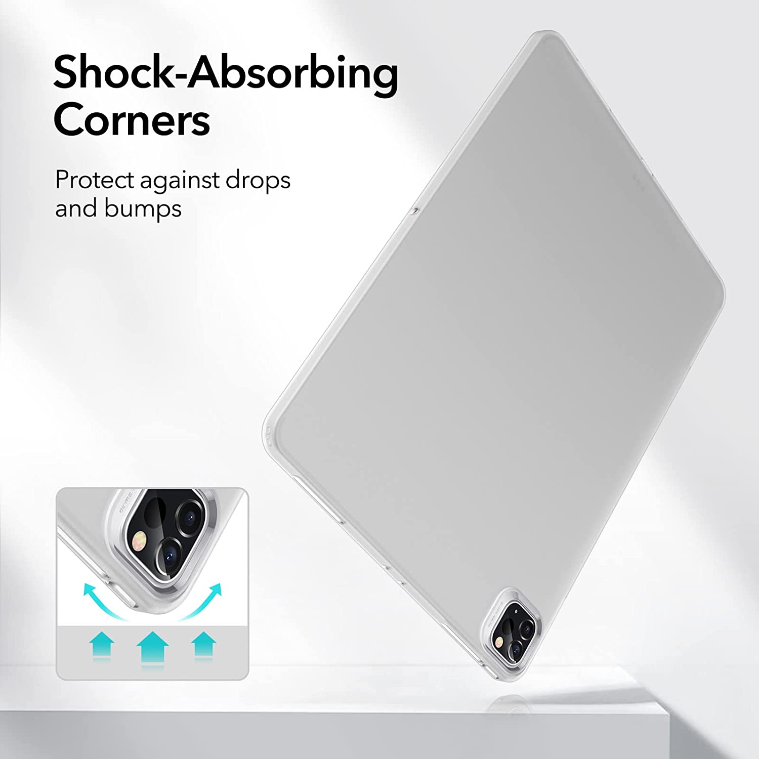 Ốp lưng trong suốt cho iPad Pro 11 inch 2022/2021 ESR Project Zero Soft Case - Hàng Chính Hãng