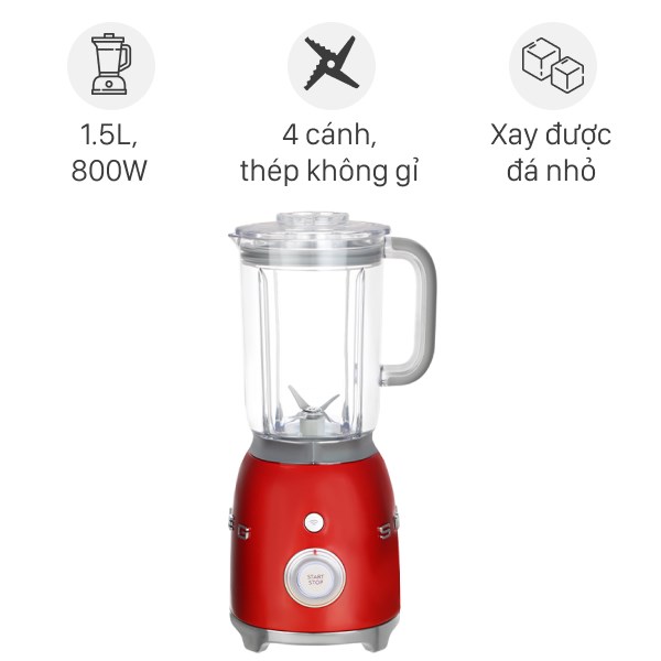 Máy xay sinh tố SMEG BLF01RDEU