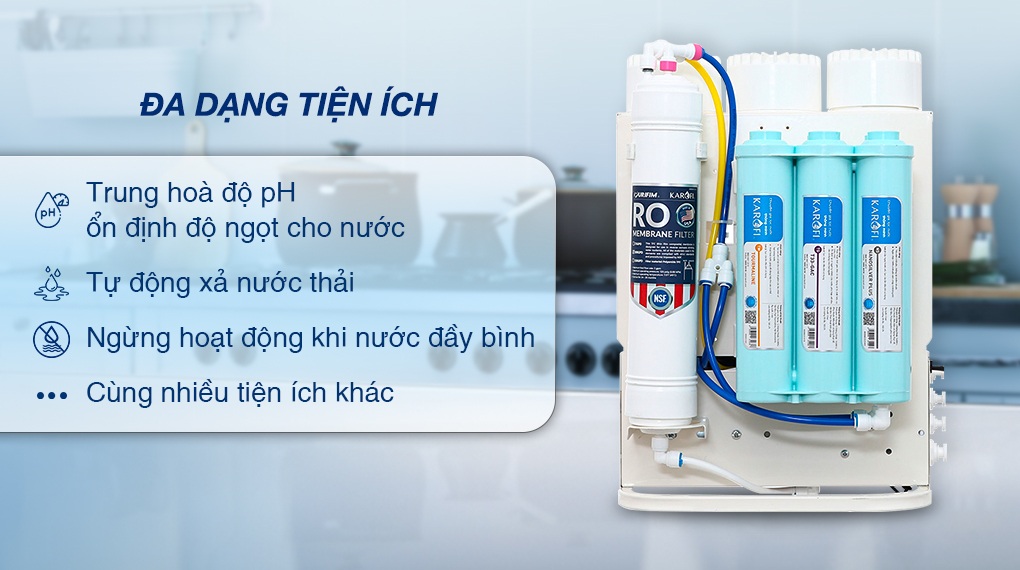 Máy lọc nước KAROFI KAQ-U06 - Hàng chính hãng