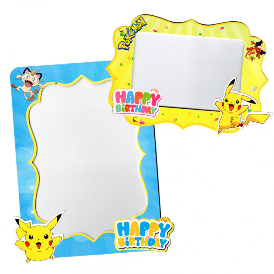 Combo 2 khung hình giấy để bàn trang trí sinh nhật - pokemon