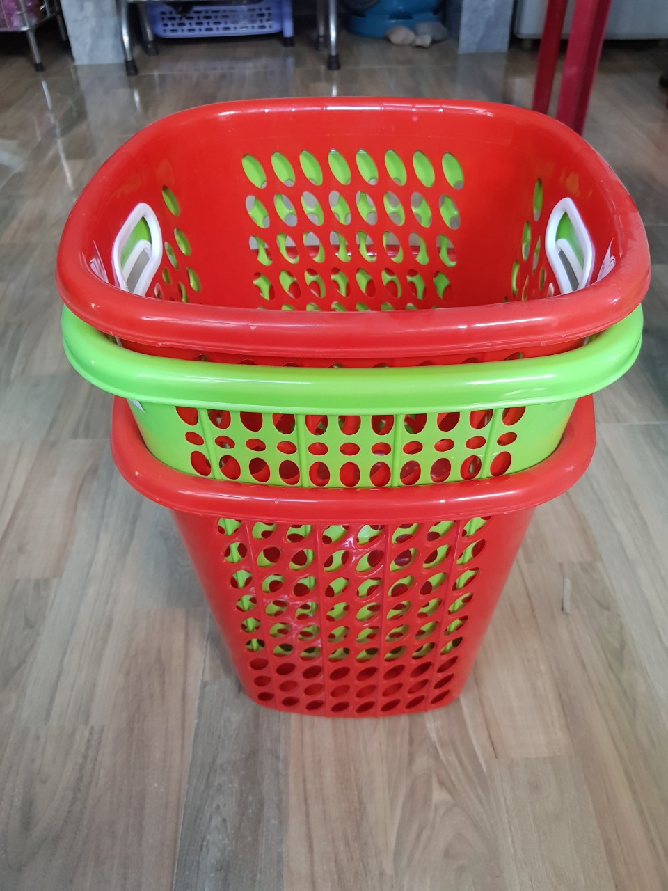 Sọt nhựa lổ vuông nhỏ 27x27x29 cm