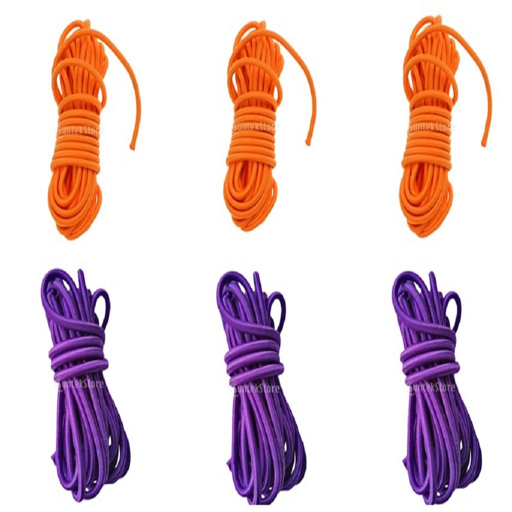 6 Sets 5mm x 5Meters ELASTIC BUNGEE ROPE SHOCK CORD TIE DOWN