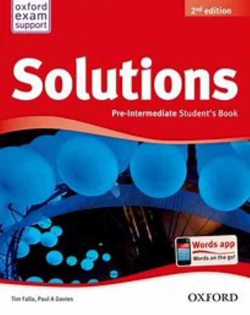 Solutions 2E Pre-Intermediate: Student's Book