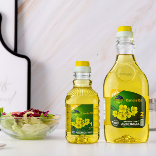 Dầu ăn hạt cải nguyên chất Kankoo Canola 1L nhập khẩu nguyên chai chính hãng chuẩn Úc