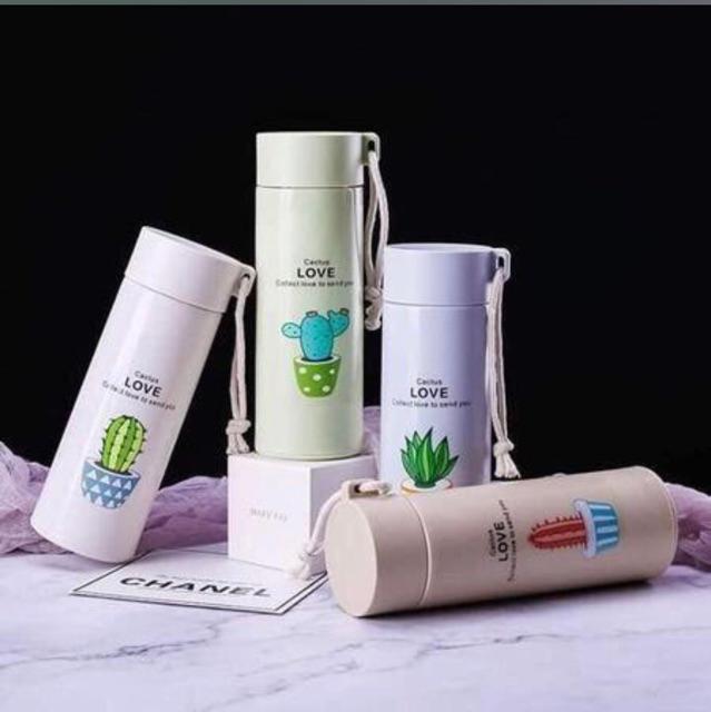 Bình giữ nhiệt Love xương rồng 300ml