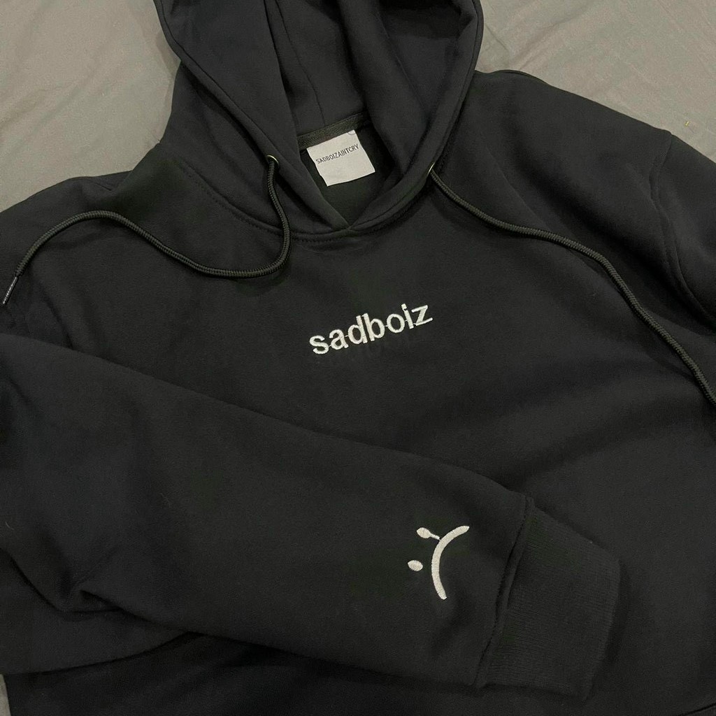 Áo Hoodie SADBOIZ Signature Khoác Nỉ , Tee Local Brand Sadboy Sad Cry Basic Unisex Nam Nữ Ulzzang, áo khoác Áo Sweater SADBOIZ Signature tay dài, áo khoác chống nắng nam nữ có nón