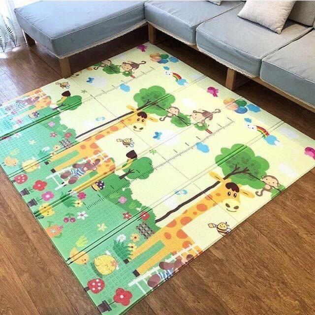 Thảm trải sàn xốp XPE 2 mặt phủ Silicone Hàn Quốc