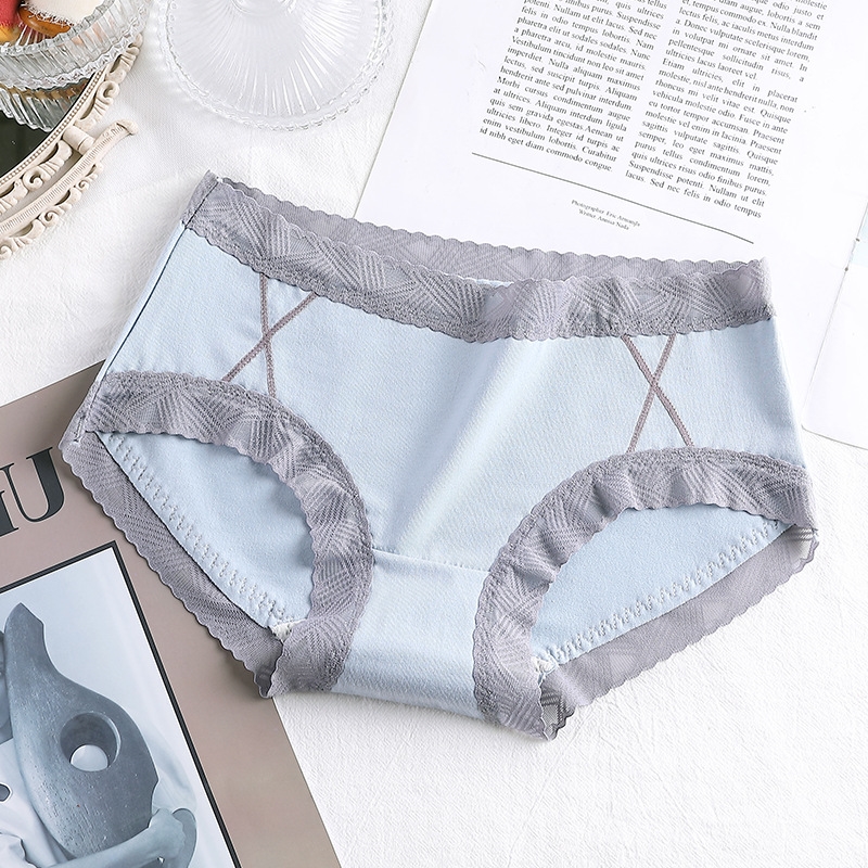 Quần lót cotton cao cấp viền ren to bảng