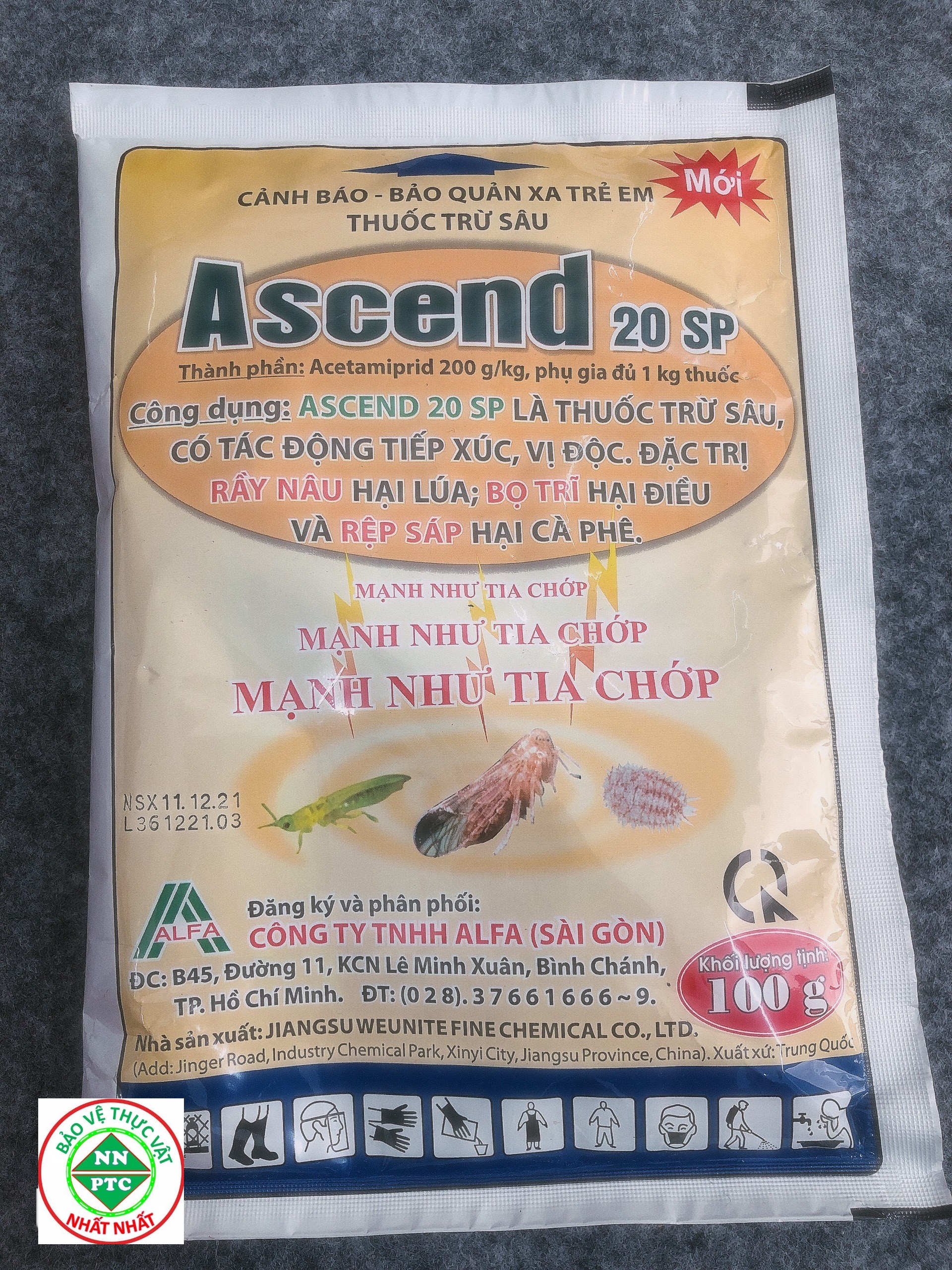 ASCEND 20SP – CHUYÊN DÙNG DIỆT RẦY RỆP CHO CÂY TRỒNG