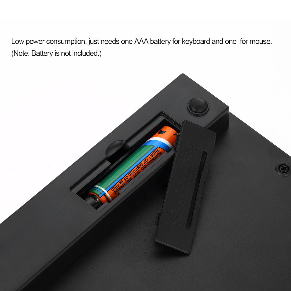 Bàn phím không dây 2.4GHz Bộ tiếp nhận USB siêu mỏng Vỏ bảo vệ cho Máy tính xách tay Máy tính để bàn