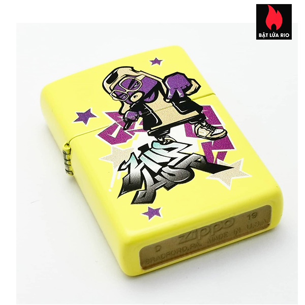 Bật Lửa Zippo Asia 24839-C-000018 – Hip Hop Design – Lemon Matte