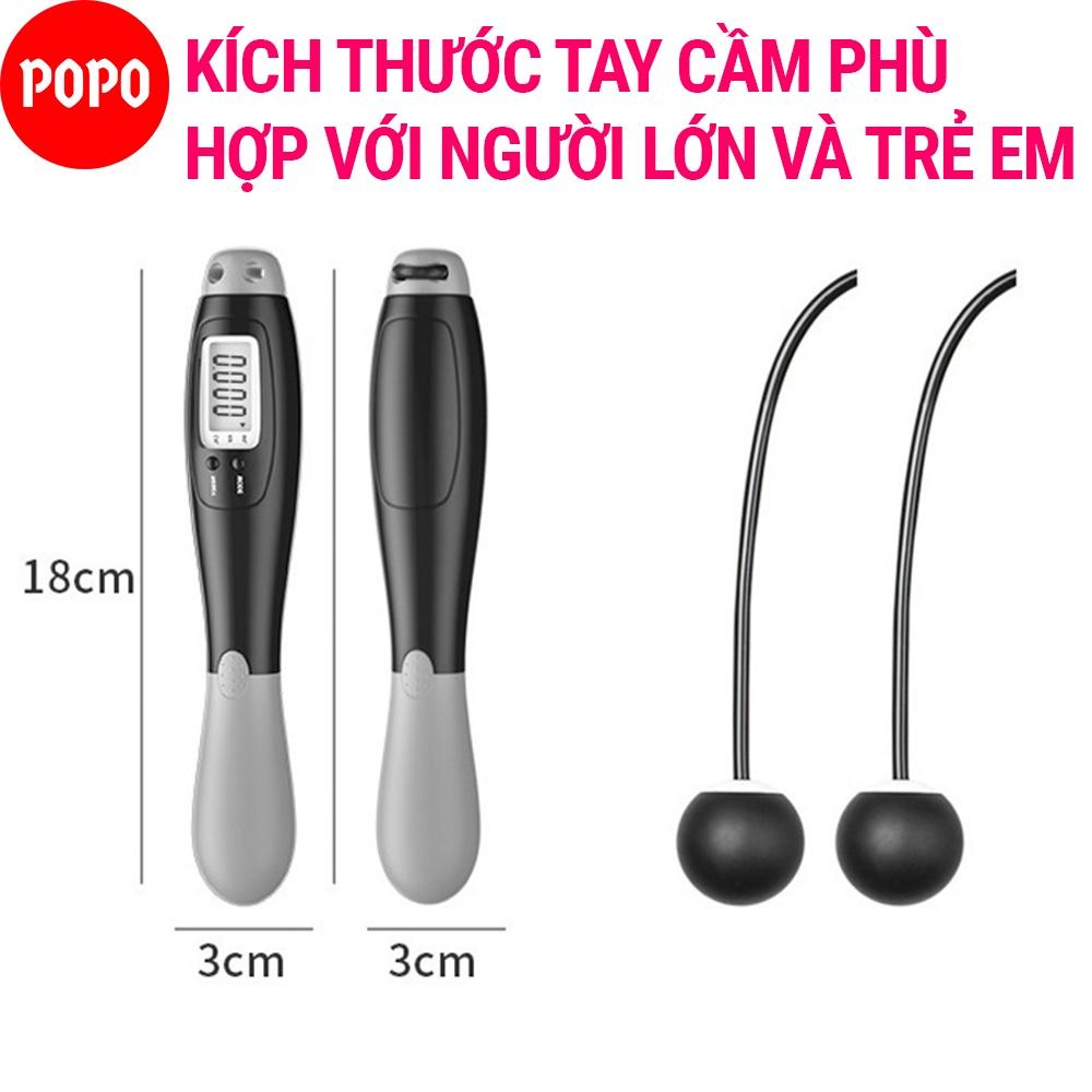 Dây nhảy đếm số SPORTY đếm vòng tự động thông minh, dây nhảy giảm cân điện tử không dây cao cấp SPORTY XS1102