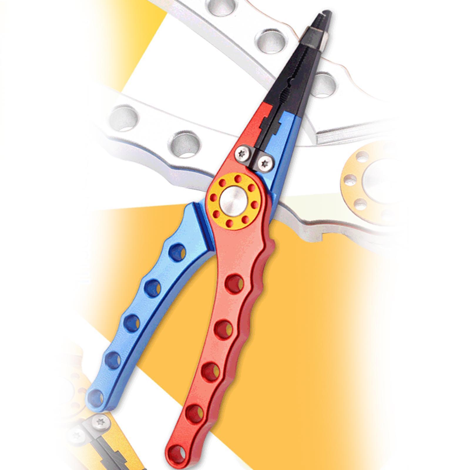 Fishing Pliers Cutter Fish Lip Hook Remover + Lanyard