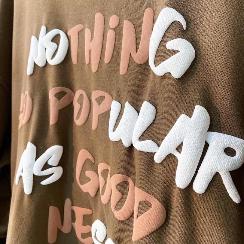 Hoodie POPU Form Rộng Oversize Unisex Vải Nỉ Bông