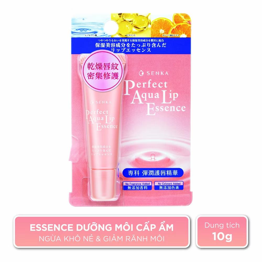 Tinh Chất Dưỡng Môi Senka Perfect Aqua Lip Essence Giúp Cấp Ẩm 10g