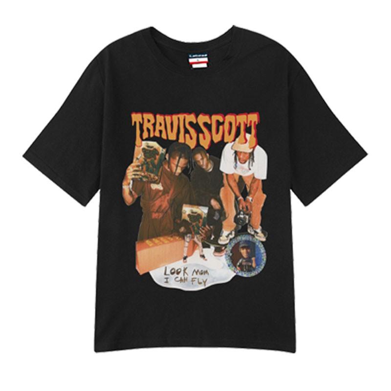 Áo Thun Nam Nữ Tay Lỡ Travis Scott Áo Phông Form Rộng COTTON 100%