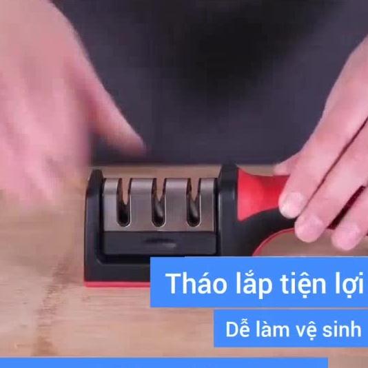 Dụng cụ mài dao kéo 3 cấp độ cầm tay, mài dao nhanh bén siêu tiện lợi