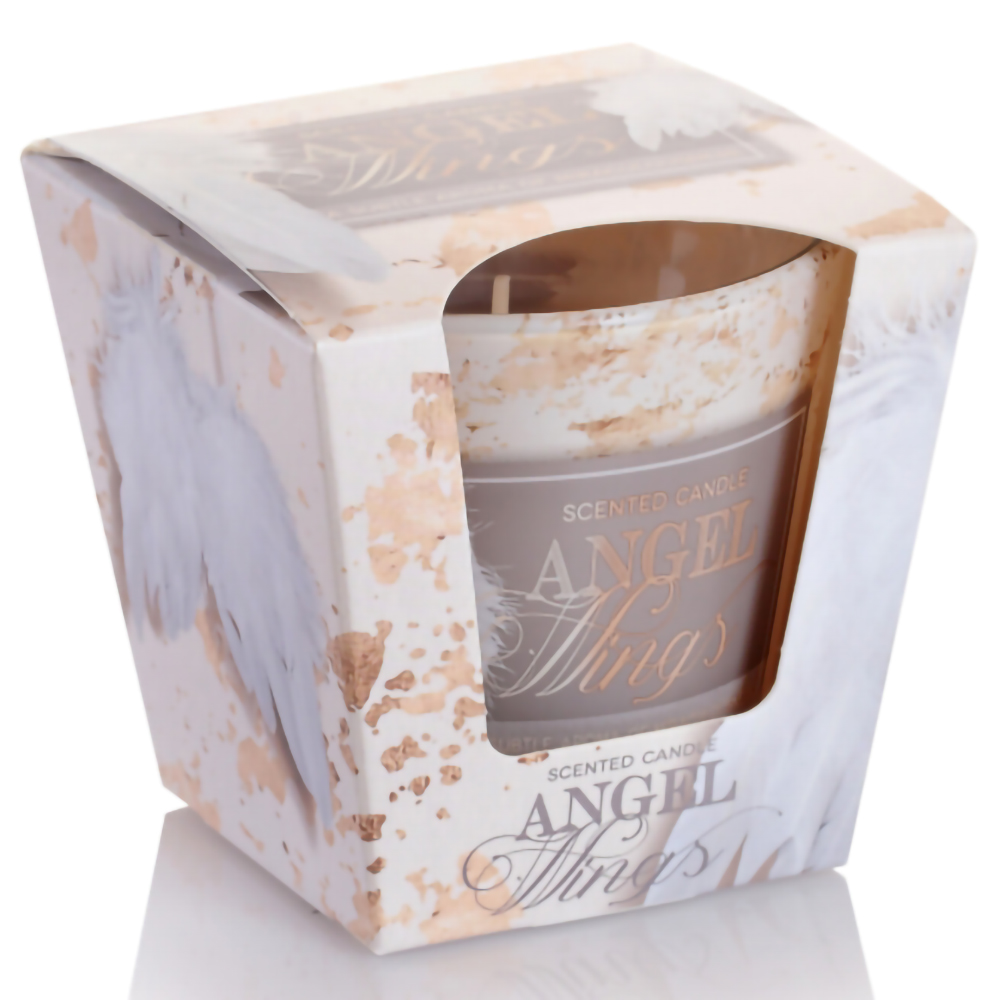 Ly nến thơm tinh dầu Bartek Angel Wings 115g QT3432 - bánh vani quế