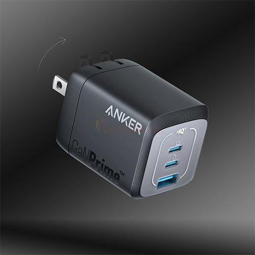 Cốc sạc Anker GaNPrime Portable Wall Charger 67W 2Type-C 1USB A2669 - Hàng chính hãng