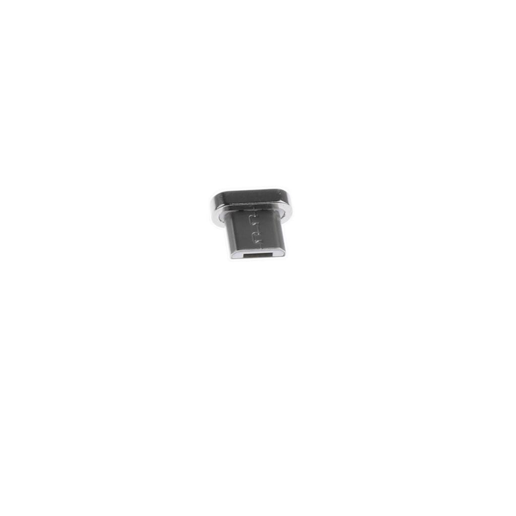4x Aluminum Micro USB Magnetic Tip Convert Connector for Android Phones Silver