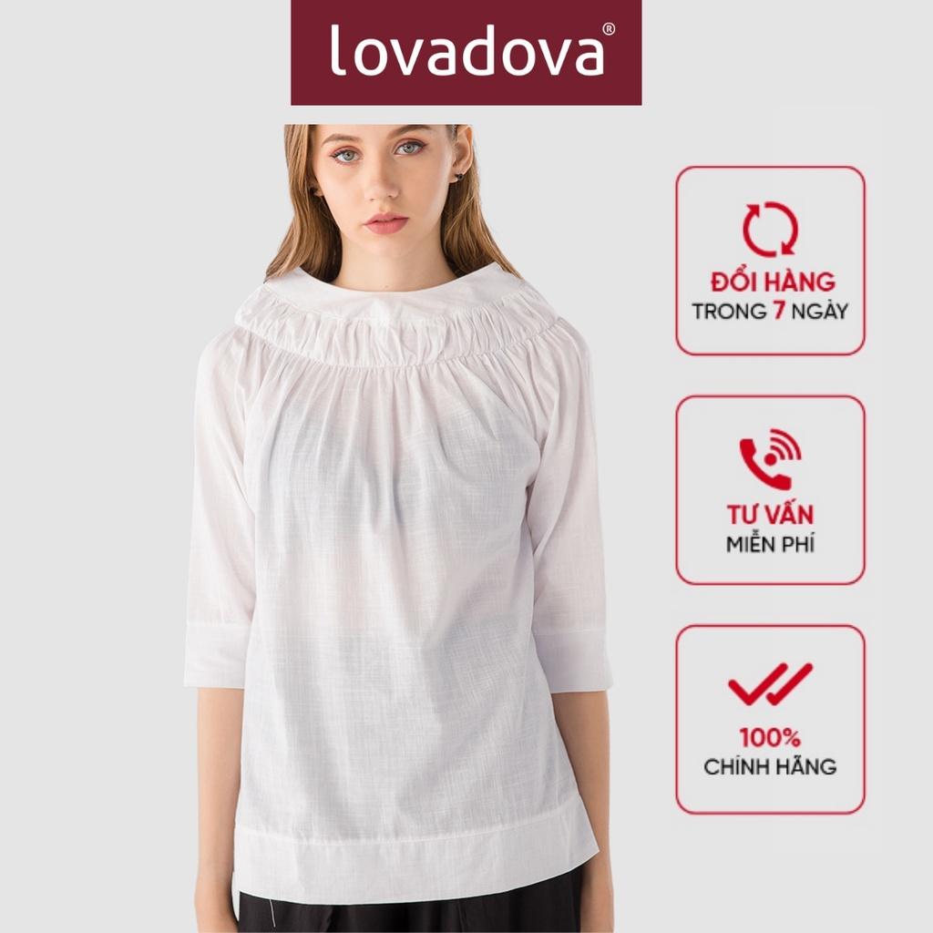 Áo Kiều Nữ Cổ Nhún - Lovadova 18B09C005