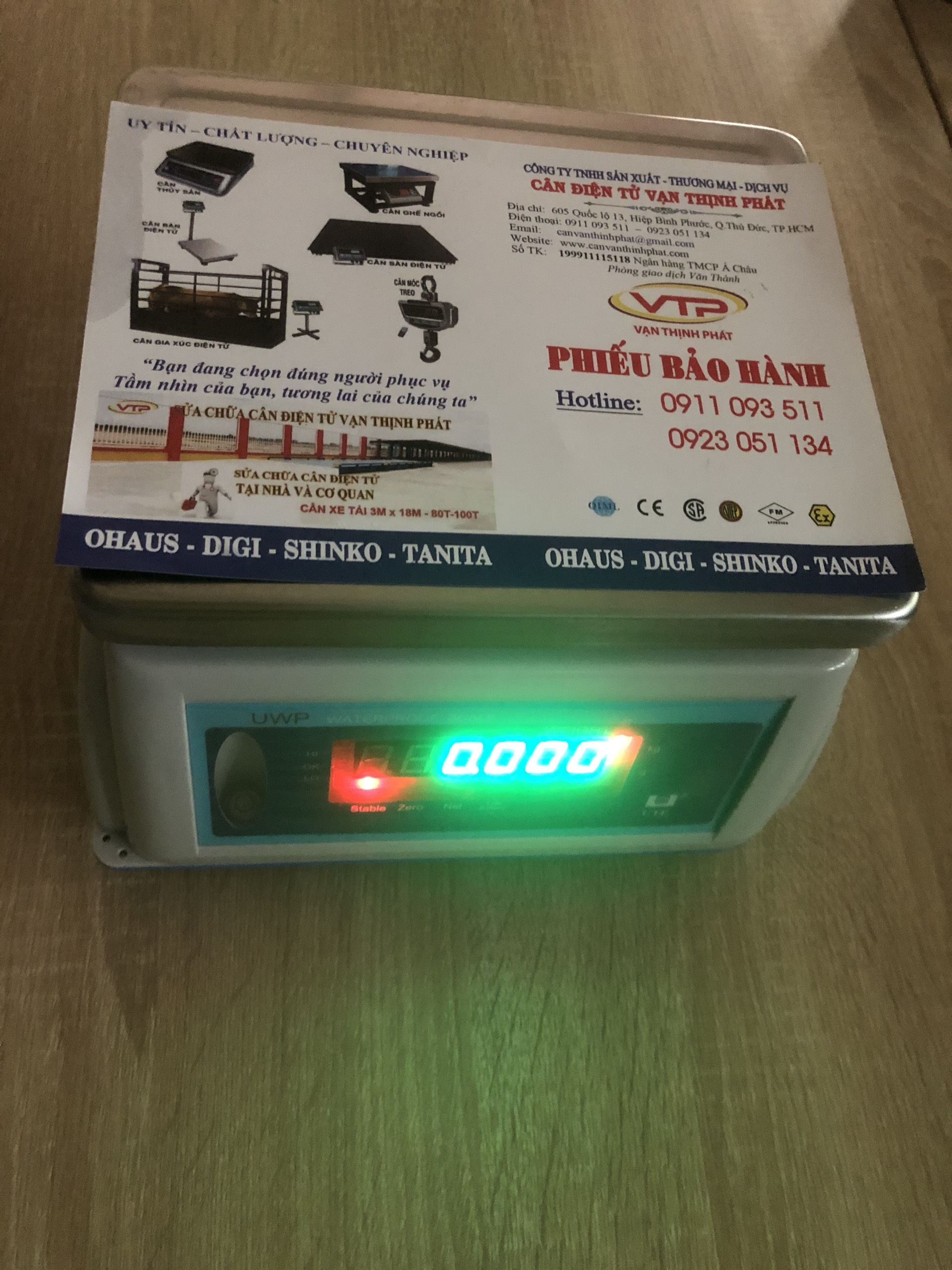 Cân Điện Tử Chống Nước UWP-UTE 6 kg