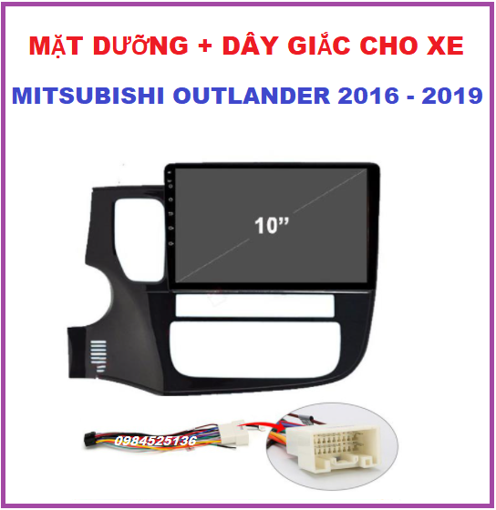 MẶT DƯỠNG XE OUT.LAN.DER. Khung dưỡng+ dây giắc cho xe Outlan,der đời 2016-2019 đầy đủ phụ kiện,.
