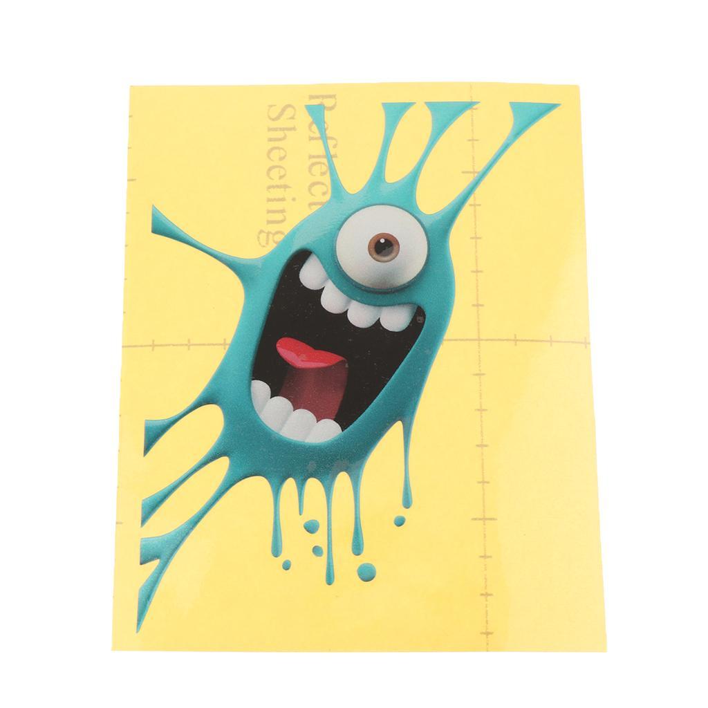 1pcs Car Auto Body Sticker Little Monster Engine Hood Self-Adhesive Side Truck Vinyl Graphics Decals Headlight Position