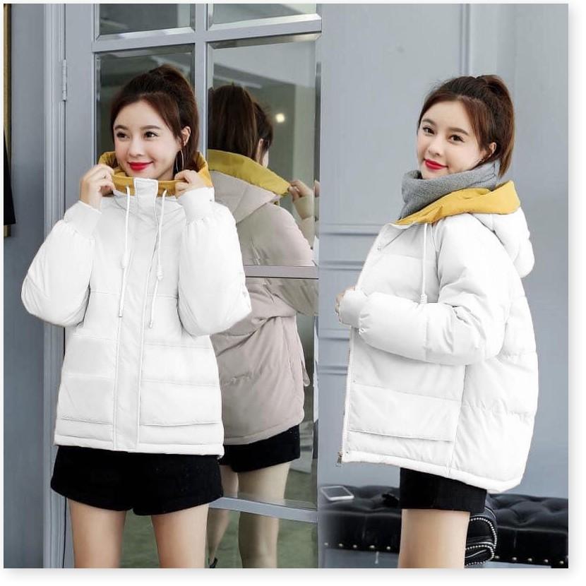 ÁO KHOÁC PHAO NỮ 3 LỚP CÓ NÓN THỜI TRANG BAO ẤM ÁP CHO MÙA ĐÔNG NĂM NAY THỜI TRANG MỚI KINGSHOP79