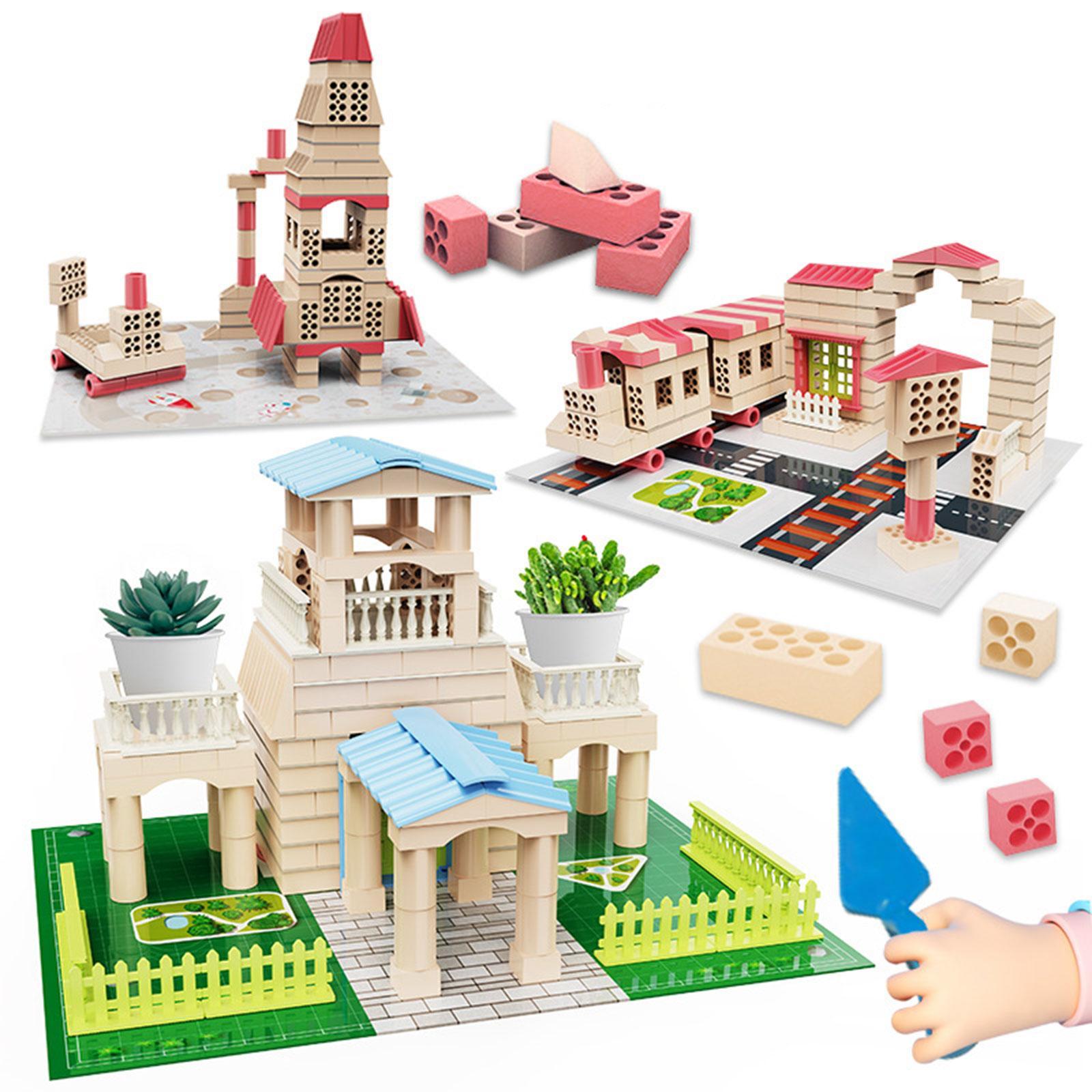 Building Bricks Kits Pile up Brick Creative for Boy Girl Toddlers